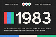 Retrotrics, a Sans Serif Font by graphicook (Thumbnail 6 of 10)