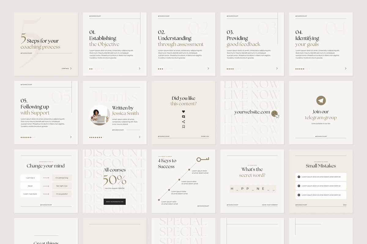 70+ Modern Instagram Canva Template
