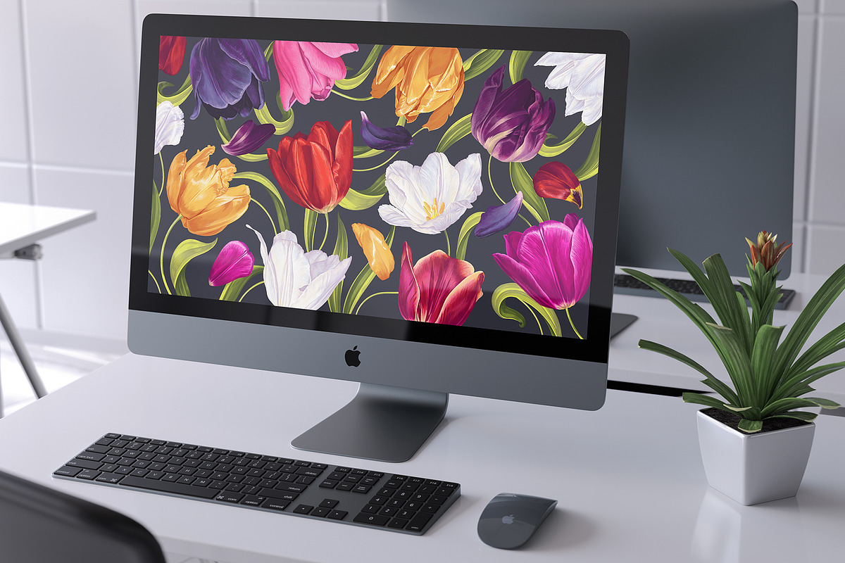 Big set Multicolored Tulips, a Graphic by MarynaPetrovska (Photo 3 of 13)