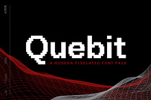 Quebit | Modern Pixelated Font Pack