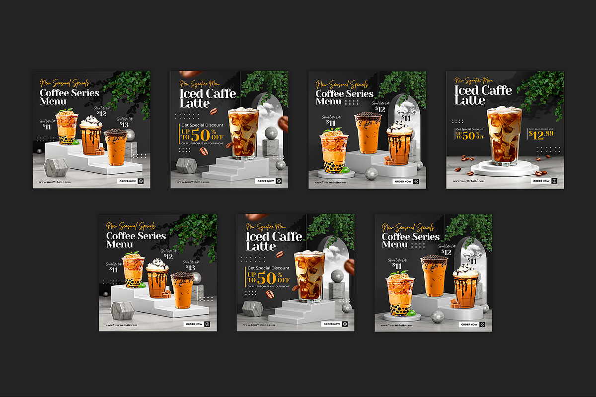 Coffee Social Media Post template, a Social Media Template by Artpaper (Photo 5 of 7)