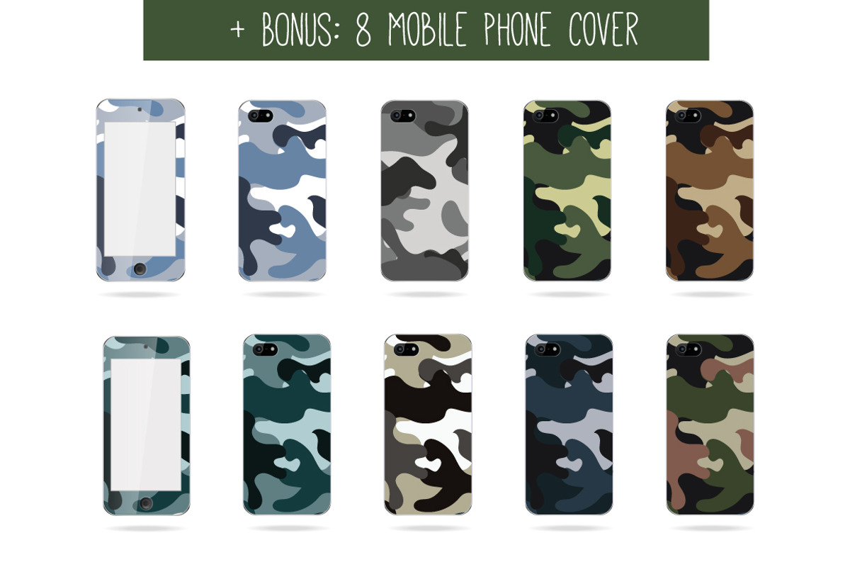 Seamless Camouflage Pattern, a Pattern Graphic by Tatti Graphic Studio (Photo 3 of 4)
