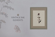 Vintage Ink- Flowers & Backgrounds, a Decorative Illustration by Les Frolova (Thumbnail 3 of 15)