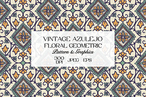 Vintage Azulejo Tile Pattern