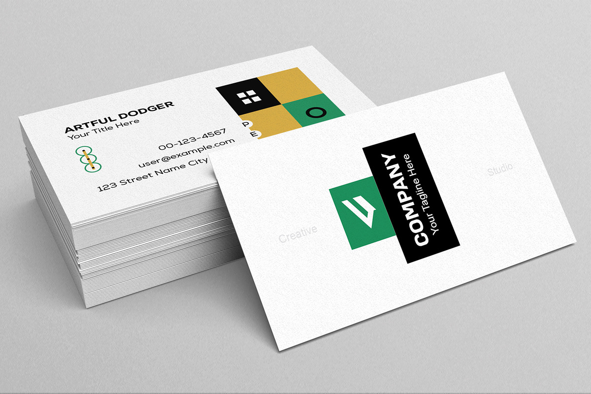 Clean Business Card Layout preview 2