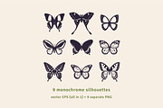 Butterflies vector and PNG clipart, an Animal Illustration by kotoffei (Thumbnail 3 of 5)