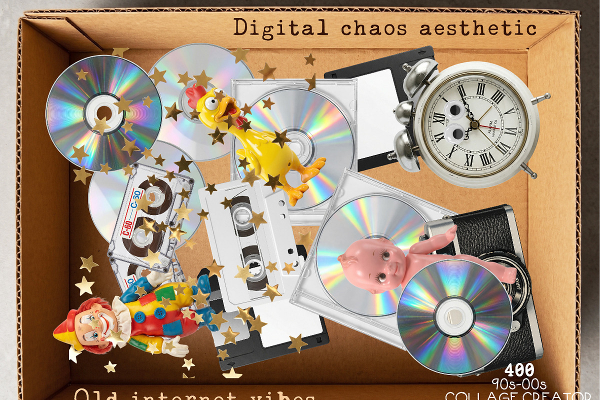 Y2K Collage 400 PNG Elements, an Object Graphic by DreamoraArt (Photo 9 of 12)
