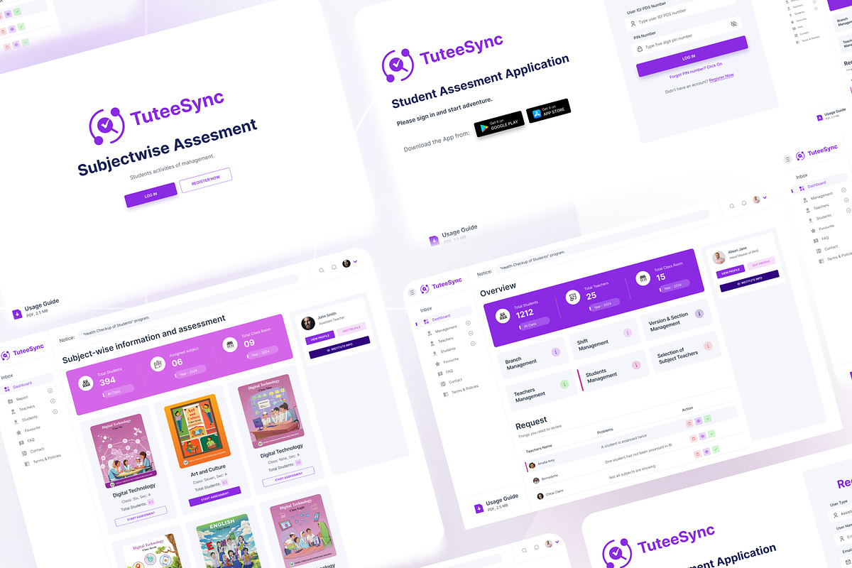 TuteeSync- Web app redesign Concept, an App Template by Sujun Baidyaa (Photo 2 of 2)