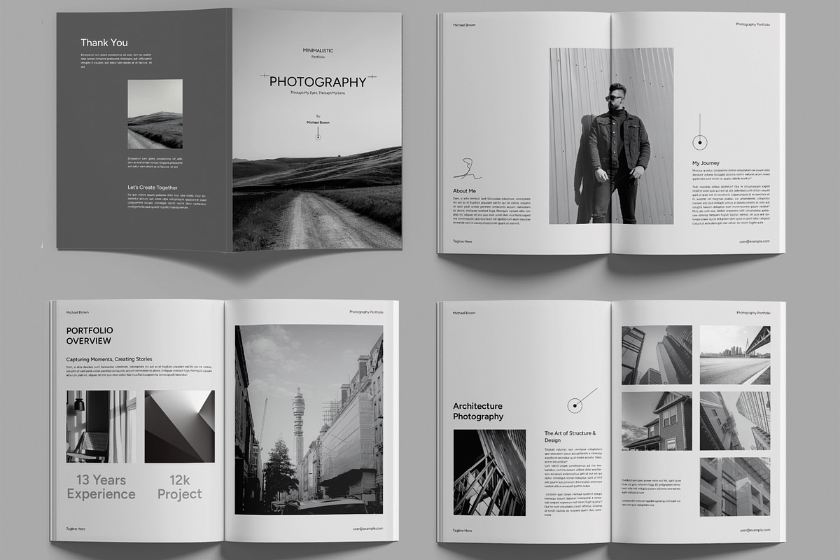 Minimalist Photography Portfolio, a Brochure Template by MightyDesign (Photo 2 of 6)