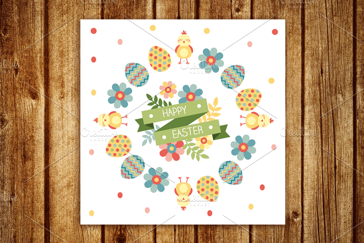 Happy easter elements and patterns, a Graphic by martynmarin (Photo 4 of 5)