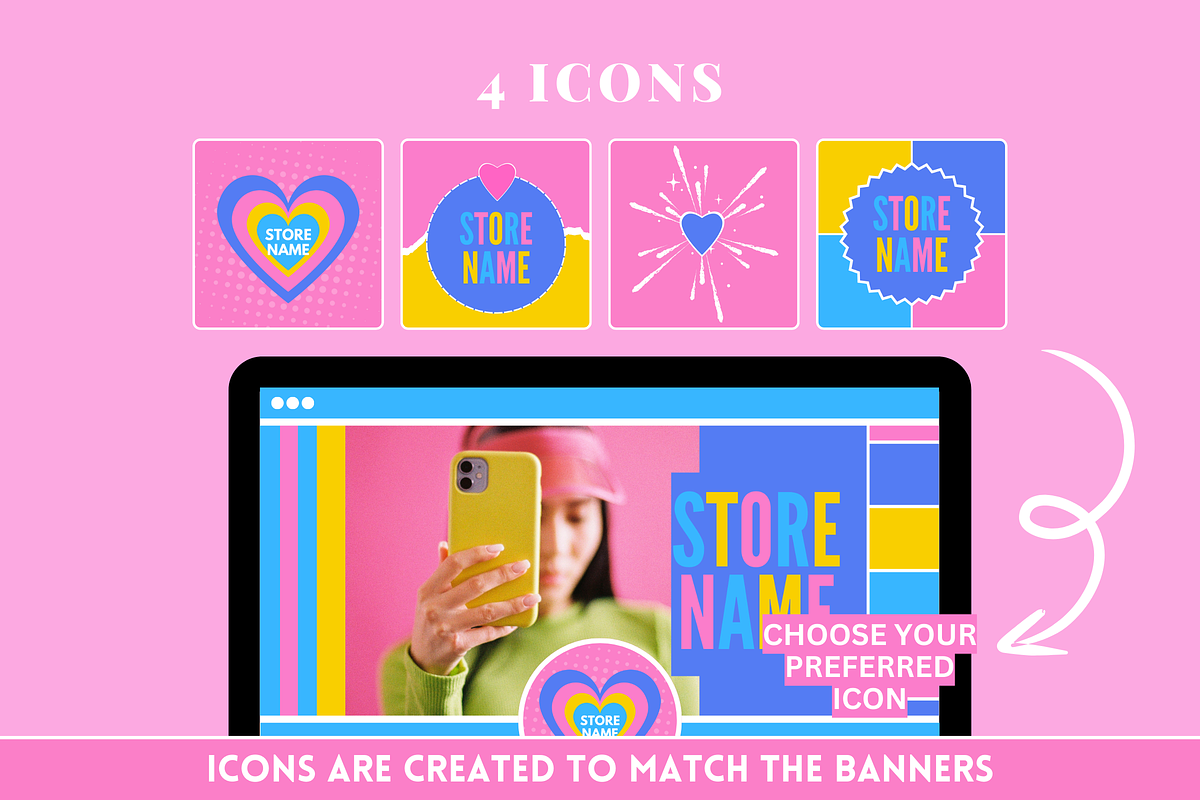 Colorful Social Media Banners, a Social Media Template by SunshineStudioBoutique (Photo 7 of 9)