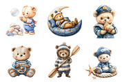 Bear Sailor Clipart, Nautical Clipar, an Illustration by CreationArt (Thumbnail 5 of 5)