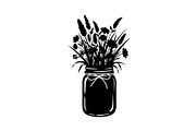 Wildflower Mason Jar SVG Bundle, an Illustration by Designs_River (Thumbnail 31 of 31)