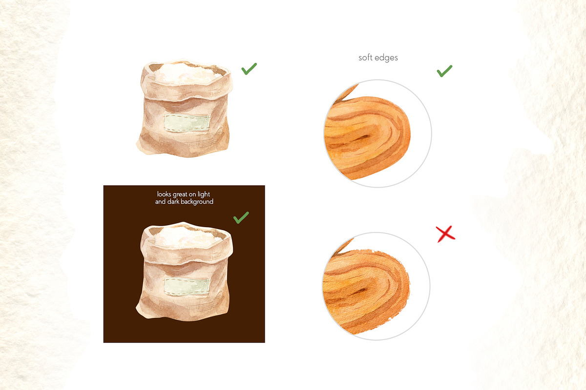 Baking at home - watercolor clipart, an Illustration by Julia M. Watercolor (Photo 11 of 12)