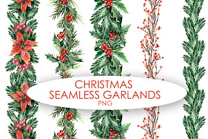 Christmas Seamless Garlands