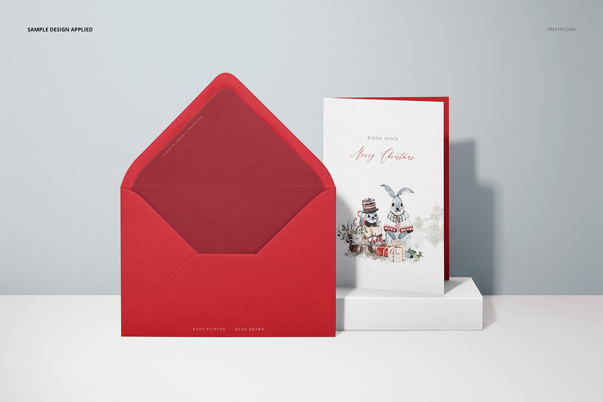 5x7 Greeting Cards Mockup Set, a Merchandise Mockup by creatsy5 (Photo 7 of 16)