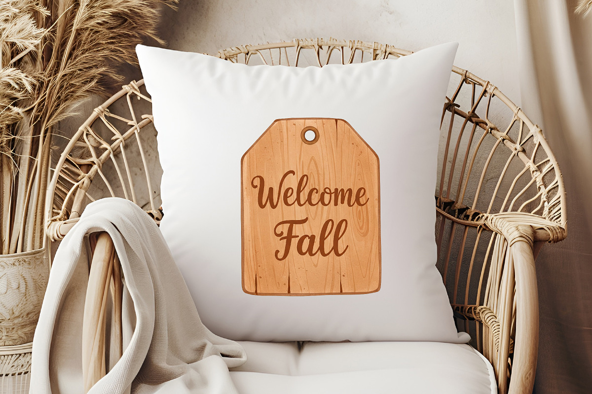 Vintage Wooden Autumn Tags Clipart, an Illustration by Libby Wishes (Photo 6 of 10)