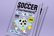 Purple Soccer Tournament Flyer Set, a Flyer Template by graphicook (Thumbnail 2 of 3)
