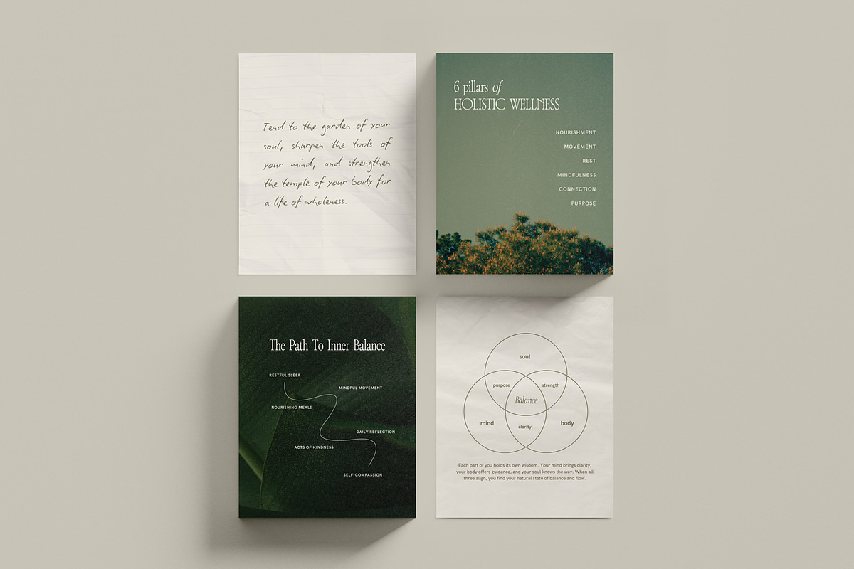 Holistic Wellness Template - Canva, a Social Media Template by Willoe Studio (Photo 6 of 11)