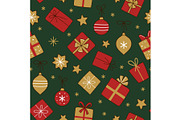 Elegant seamless Christmas patterns, a Graphic by Barsuk's Shop (Thumbnail 7 of 10)