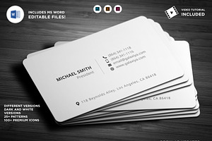 Simple Individual Business Cards, a Business Card Template by Galaxiya