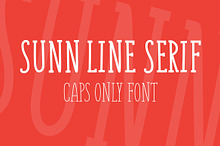 SUNN Line Serif Caps Only Font