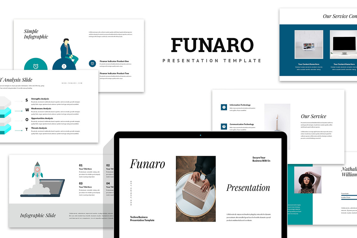 Funaro : Technology Google Slides, a Presentation Template by Punkl Camp (Photo 1 of 9)