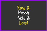 Unkempt Paint Decorative Font, a Handwritten Font by Graphic Spirit (Thumbnail 7 of 8)
