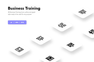 Business Training Icons