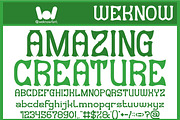 Amazing Creature font, a Font by weknow (Thumbnail 1 of 8)