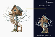 Watercolor Treehouse Sublimation, a Graphic by designcity5 (Thumbnail 4 of 5)