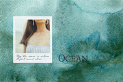 Ocean watercolor textures background, a Texture Graphic by Yuliya Derbisheva (Thumbnail 10 of 12)