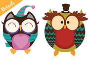 Owls Set, an Animal Illustration by RalucaGheorghe (Thumbnail 2 of 3)