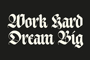 ED Bathurst - Blackletter Typeface, a Blackletter Font by Emyself Design (Thumbnail 2 of 10)