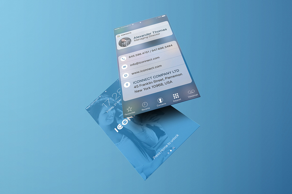 Iphone Business Card, a Business Card Template by Marvel (Photo 2 of 4)