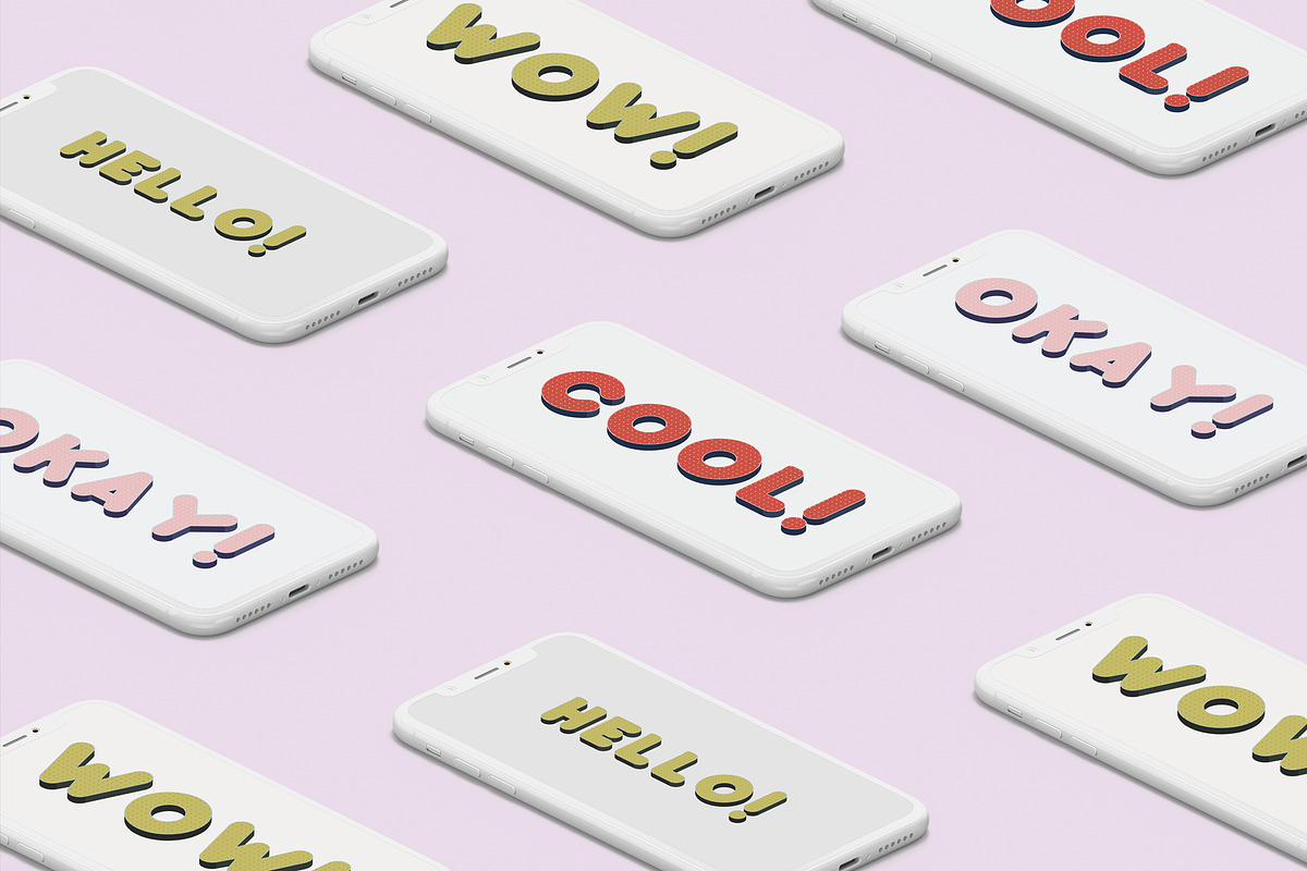 Baku - OTF color font, a Sans Serif Font by Pixnugget (Photo 6 of 9)