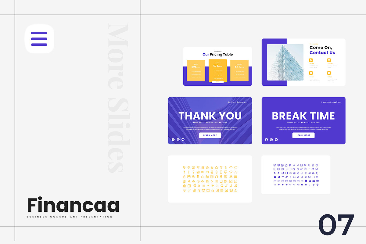 Financaa - Consultant PowerPoint, a Presentation Template by Ermedia Studio (Photo 3 of 8)