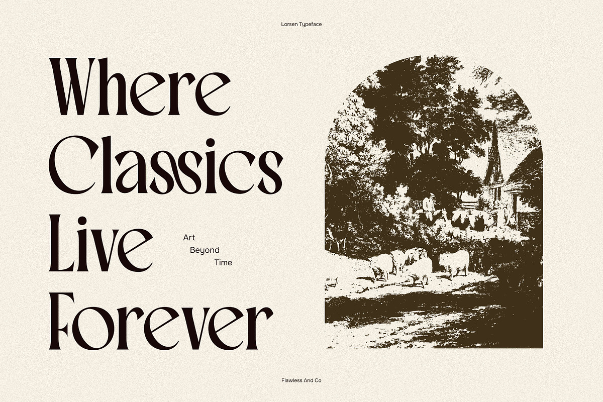 Lorsen - Classic Serif Font, a Serif Font by Flawless And Co (Photo 3 of 10)