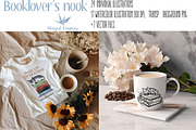 Watercolor book nook illustrations, an Education Illustration by Winged Graphics (Thumbnail 2 of 3)