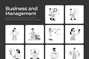 Animated Business Management, a Person Illustration by Prosymbols (Thumbnail 1 of 4)