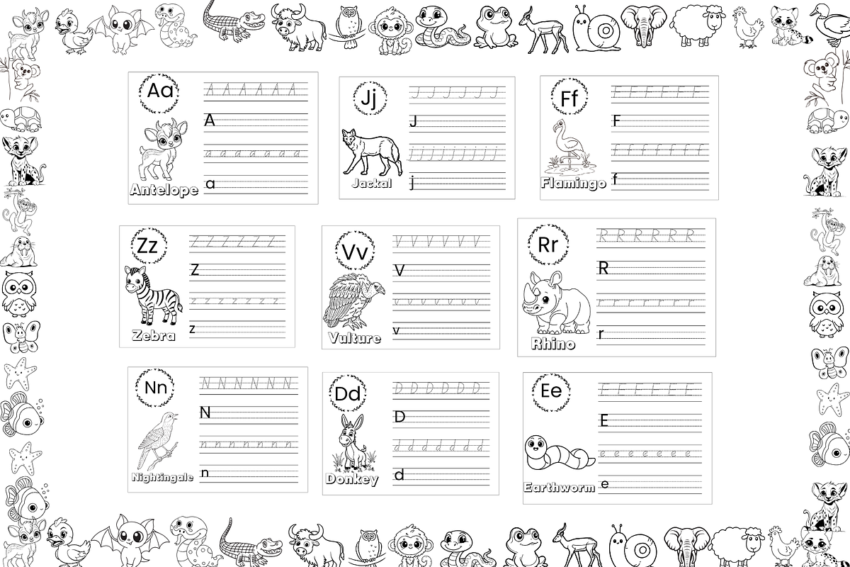 Animal coloring Book for Kids, an Education Illustration by Noorist (Photo 28 of 28)