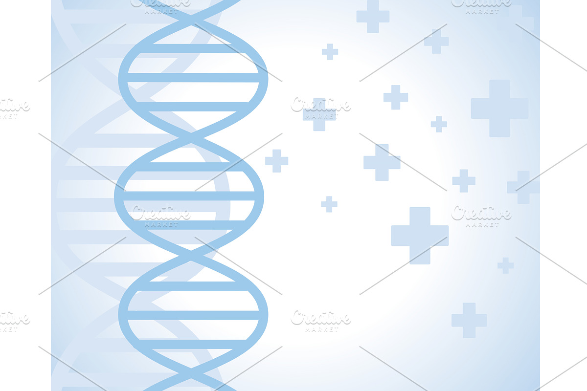 health background with dna, a Healthcare Illustration by studiogstock