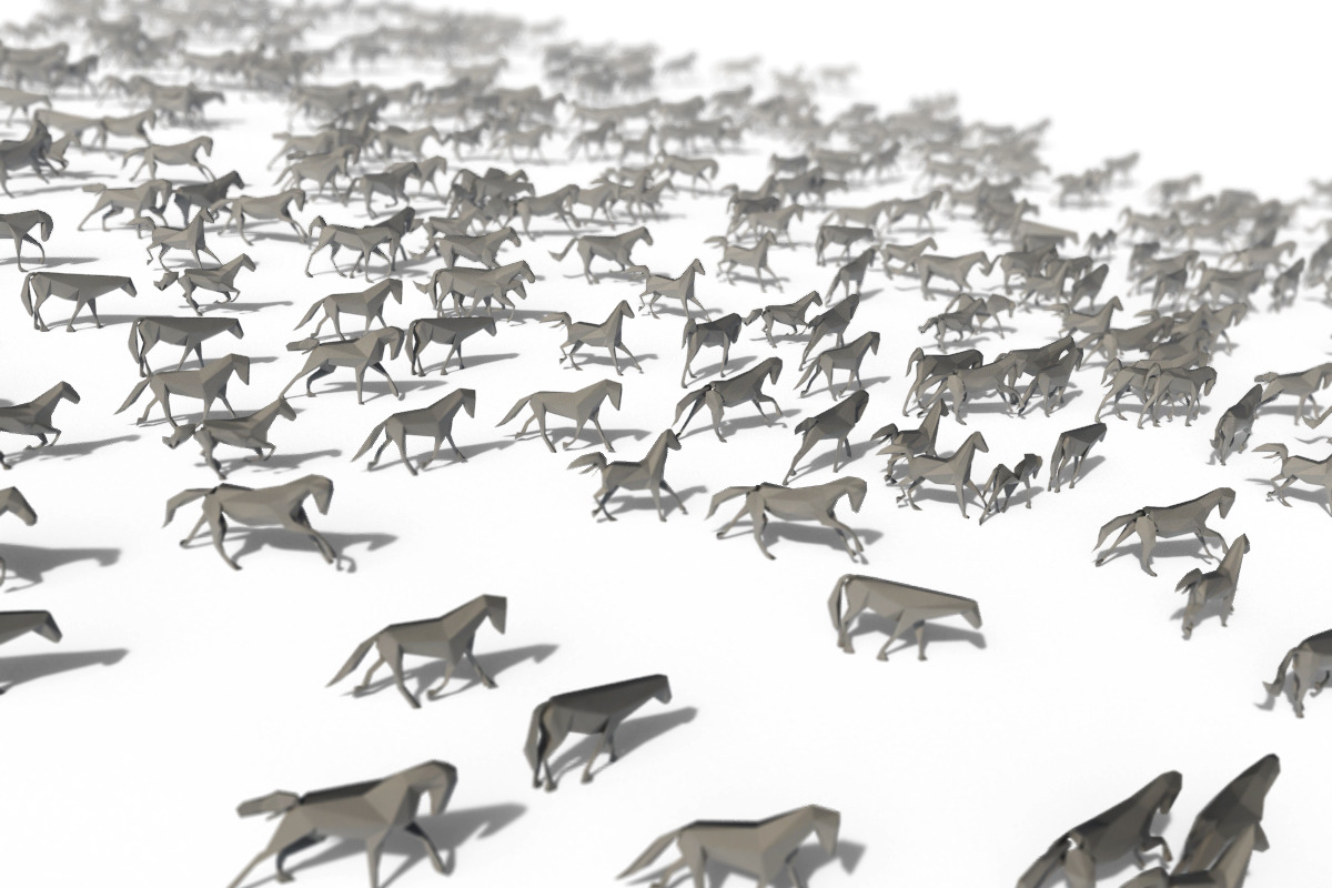 Low Poly Horses Pack, an Animal 3D Model by Tedi Permana (Photo 26 of 28)