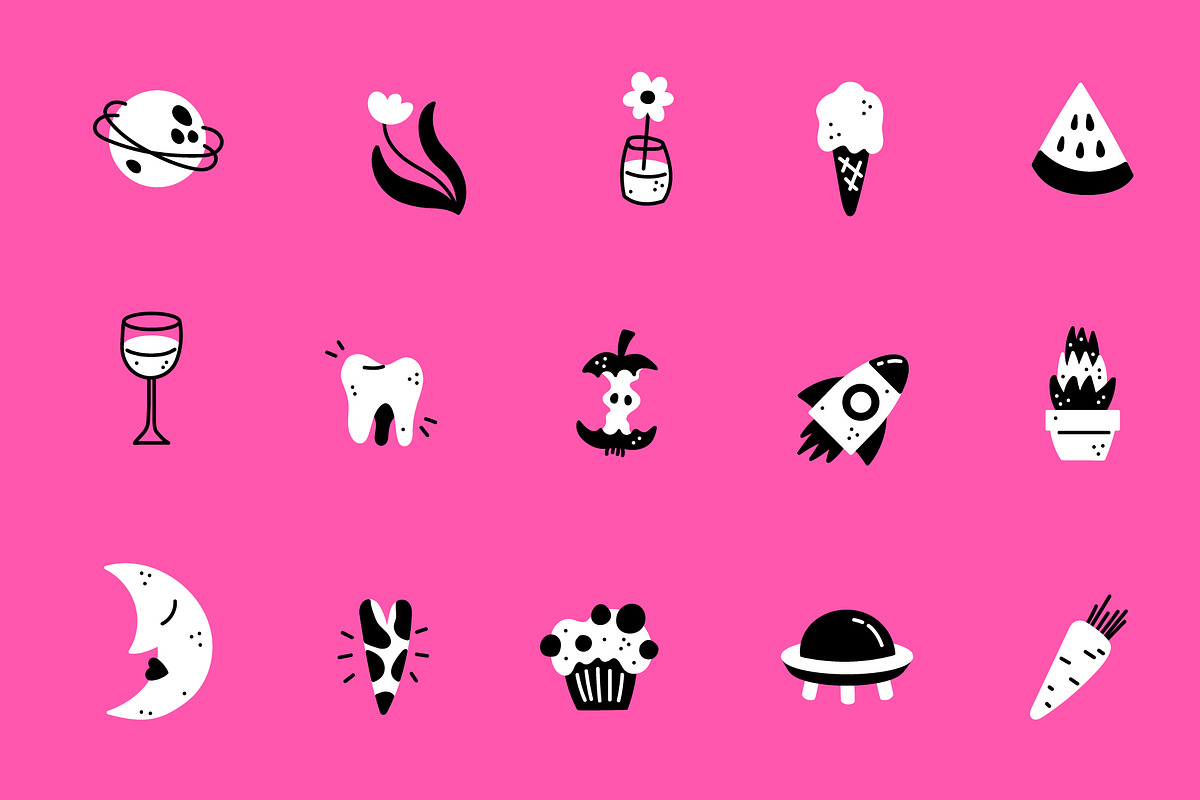 CUTE! Vector Doodle Set, an Illustration by katieromanoff_art (Photo 7 of 11)