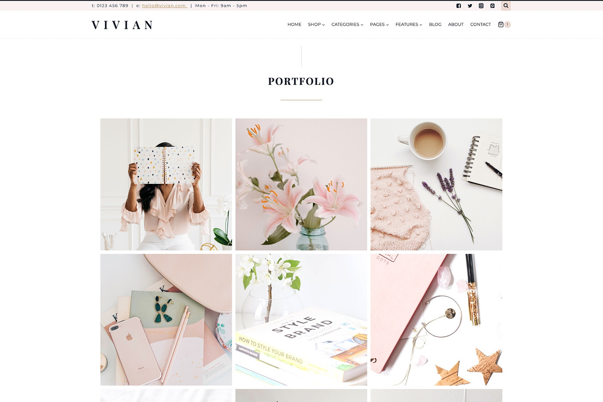Vivian - WordPress Kadence Theme, a WordPress Template by StylishDesignMe (Photo 8 of 13)