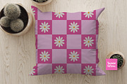 Checkered Flowers Vector Patterns, a Pattern Graphic by Yasmine Patterns (Thumbnail 7 of 7)