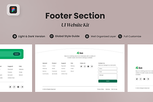 Liva - Footer Section Website