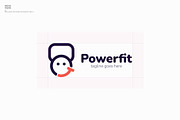 PowerFit logo, a Branding & Logo Template by blends.studio (Thumbnail 3 of 4)