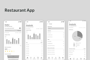 Foodo - Delivery Design Wireframe