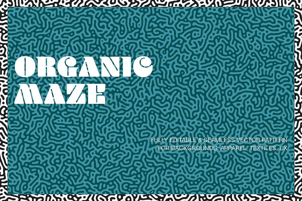 Organic Maze Seamless Pattern, a Pattern Graphic by Graphic Pattern Studio (Photo 1 of 4)